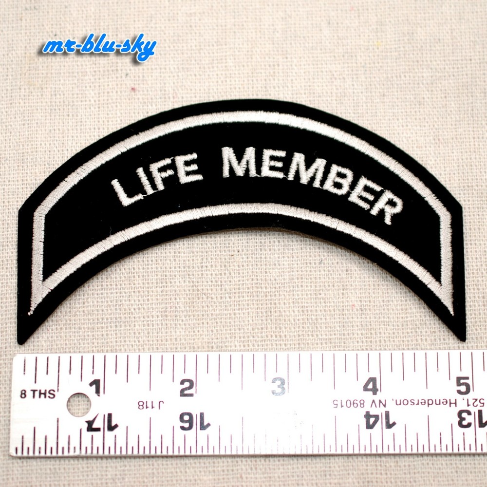 Small Life Member Silver Patch ~ Harley Davidson Owners Group H.O.G.
