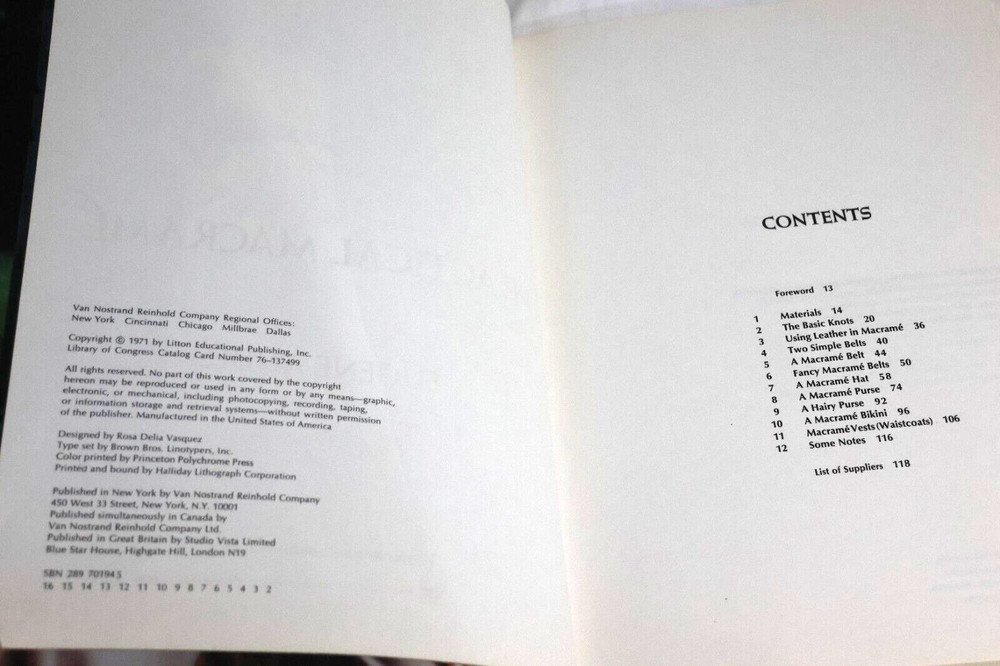 Vintage 1971 Practical Macrame by Eugene Andes