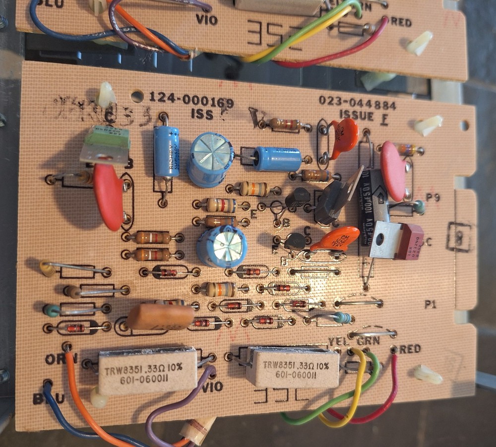 Hammond Organ Elegante Output Transistor Board Assembly, Solid State Amp, 80's