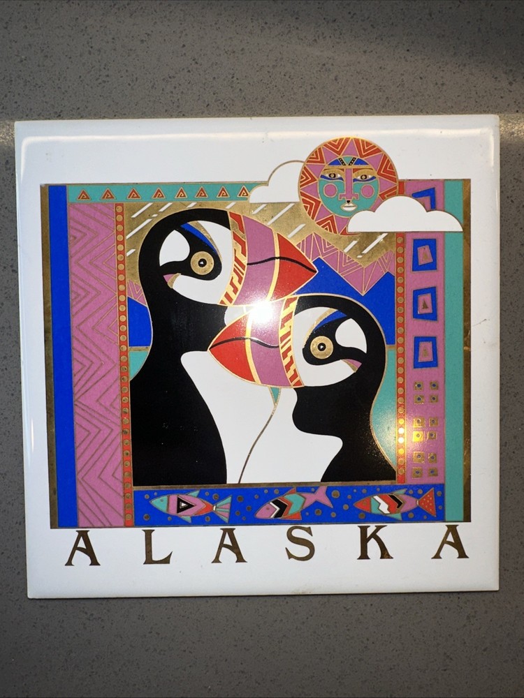Vintage ALASKA PENGUIN Tile!