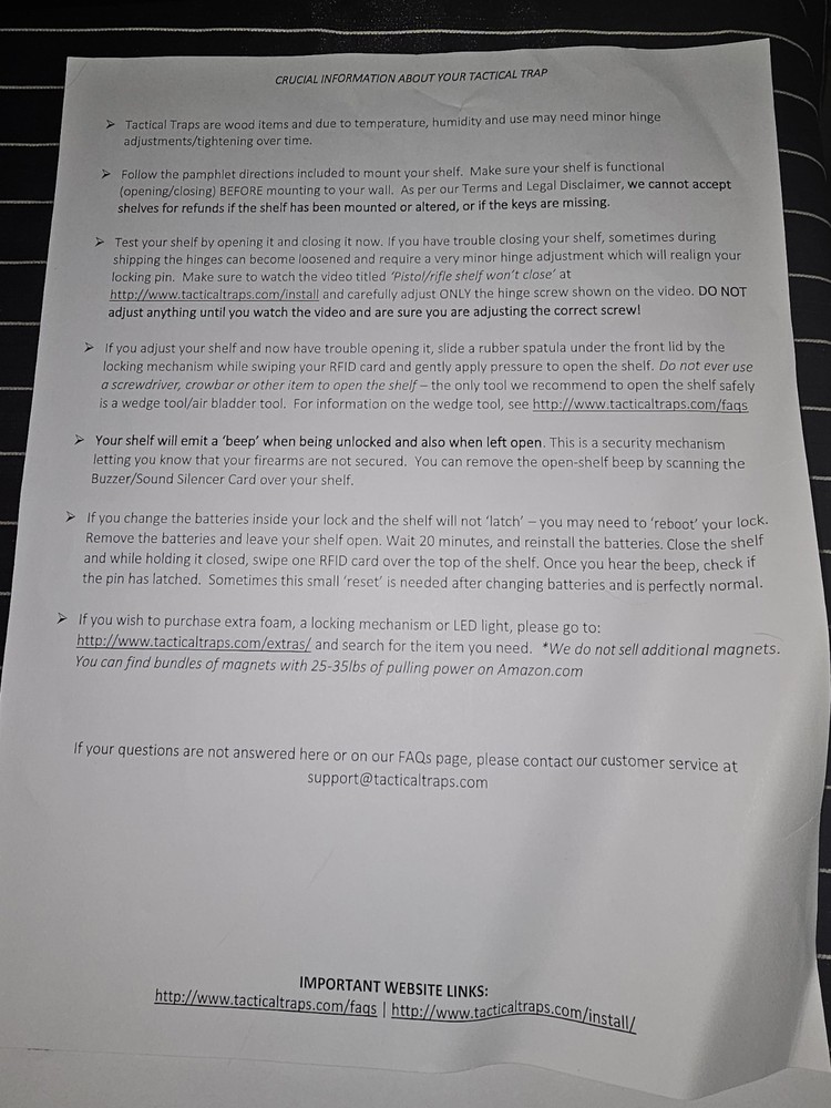 Tactical Trap Model 35S