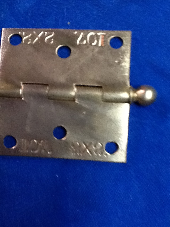 3 ASSORTED VINTAGE SOLID BRASS HINGES 051824g