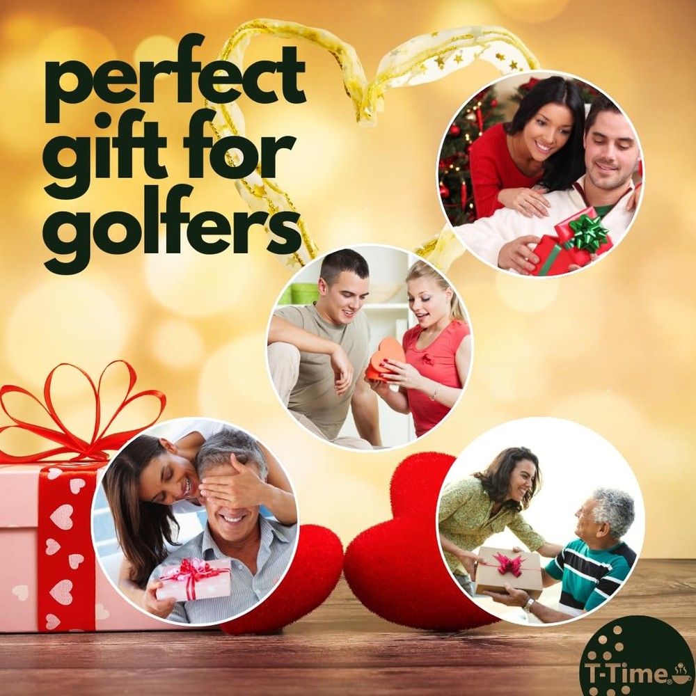® Golf Tee Anchor Leash & Tether – Patented – Keeps Tees in Place for Driving...