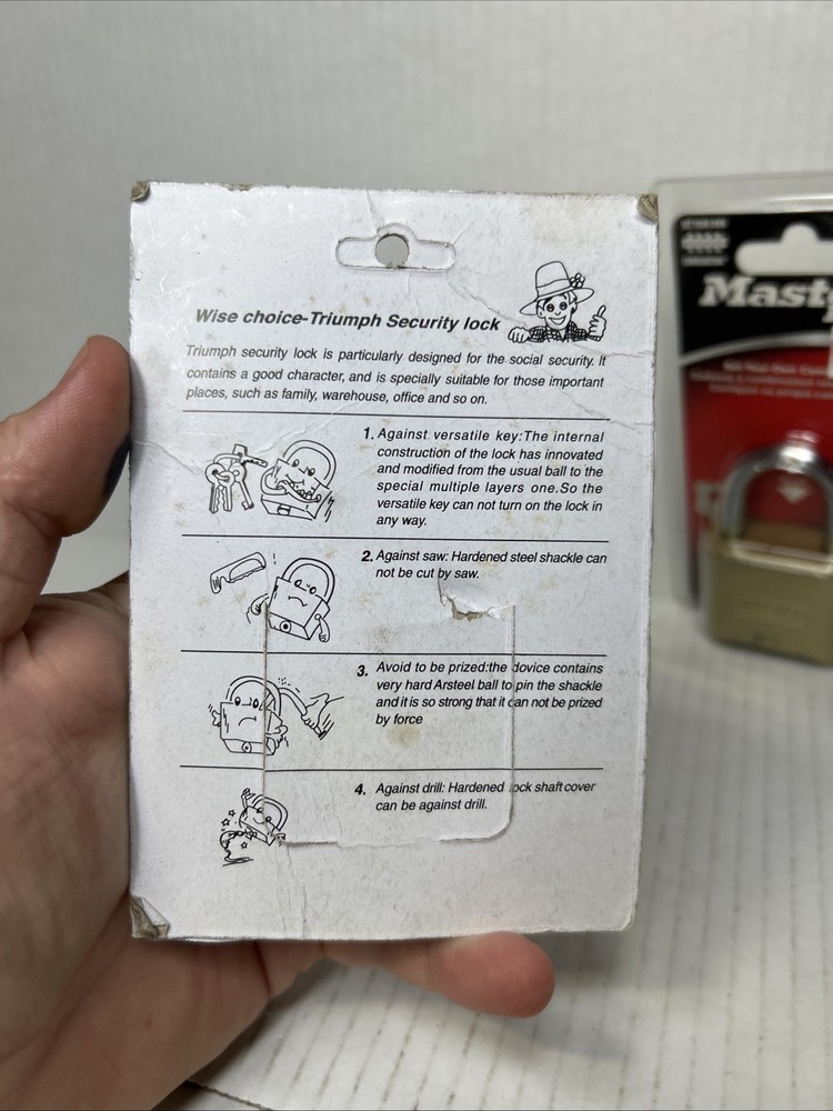 Master Lock Resettable Locking Combination Padlock 175D & Bonus Padlock