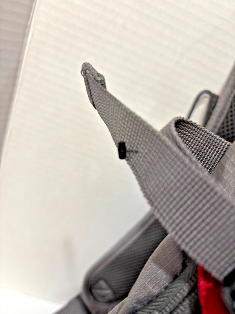 BCG Hydration Backpack Hiking Day Pack Reflective Red Gray New Without Tags