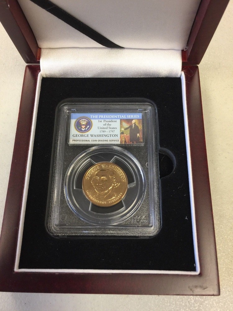 (2007) Washington Dollar Mint Error (#9685) PCGS MS64 in Deluxe Presentation Box