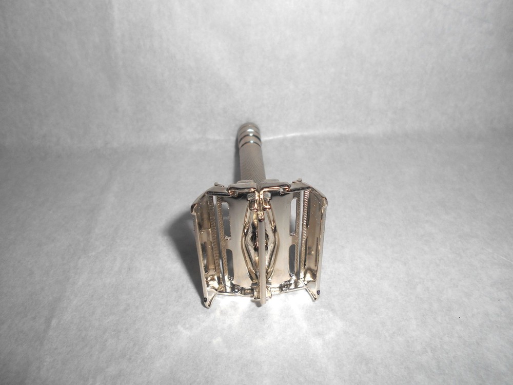 Gillette Ranger Tech 1941 DE TTO Refurbished Replated Nickle 2