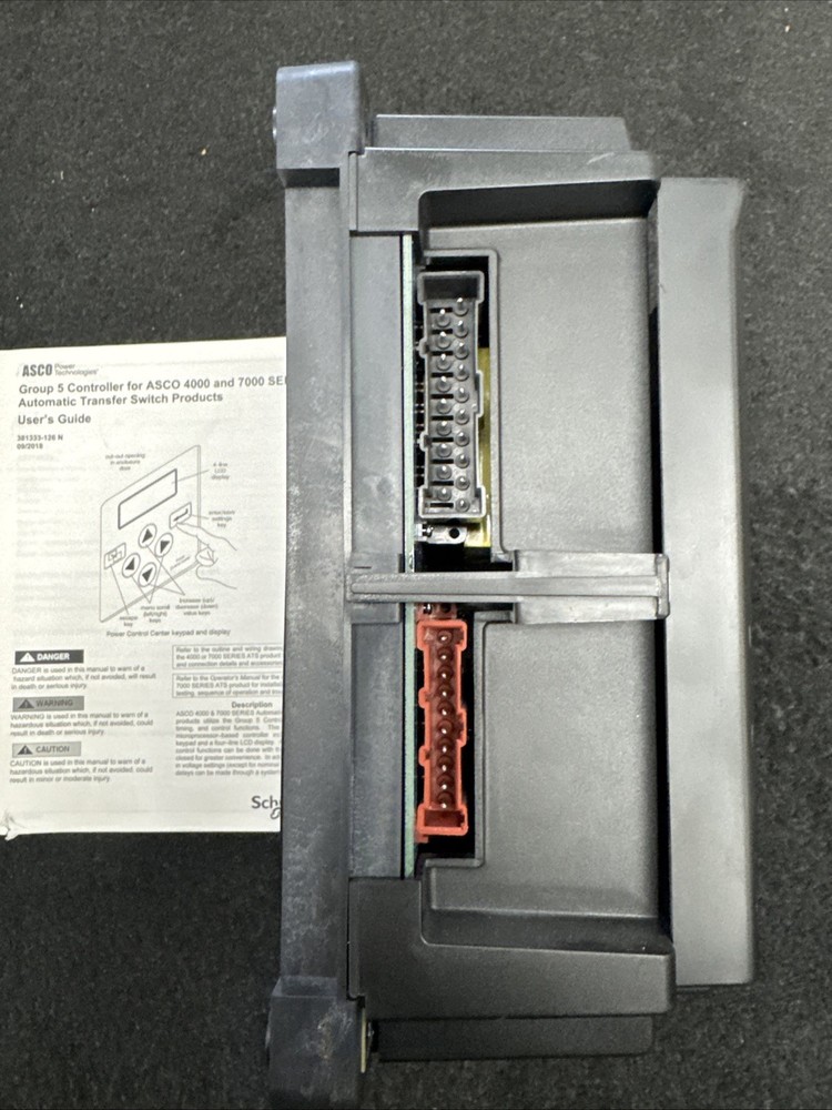K601800-002 Asco Group 5 ATS Controller Transfer Switch Control Panel 601800-002