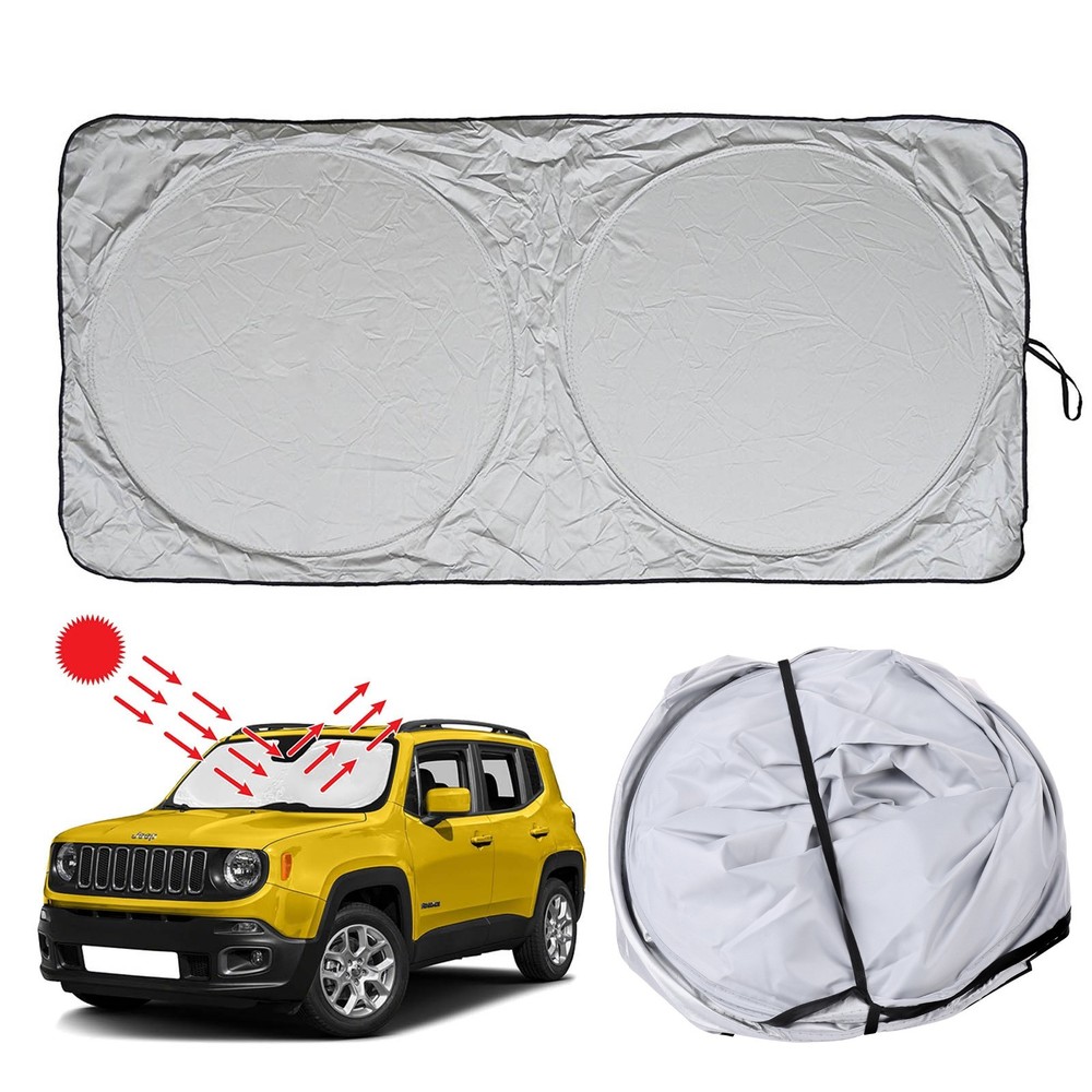 Car Front Window Sun Shade Visor Folding Auto Windshield Block Cover Protector