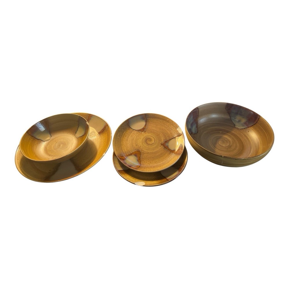 SPLASH BROWN DRIP GLAZE 4951 by SANGO MISCELLANEOUS CHIPPED PIECES