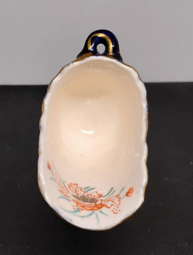 Japan Coal Sugar Scuttle Handpainted Miniature