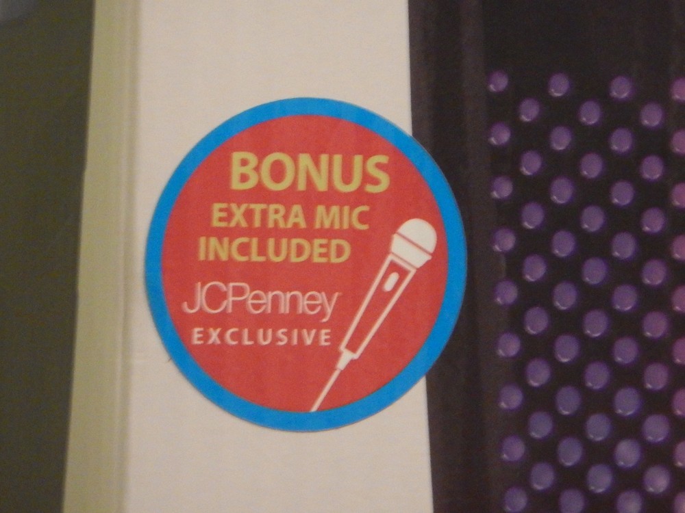 Waves Singing Machine Bluetooth Karaoke System | JC PENNEY EDITION W/ SECOND MIC