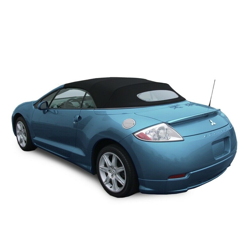 Fits: Mitsubishi Eclipse 2006-11 Soft Top & Heated Glass Haartz BLACK CANVAS