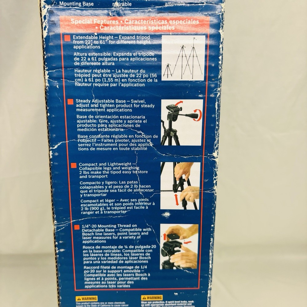 Tripod Bosch BT150 Compact Extendable Tripod With Adjustable Legs