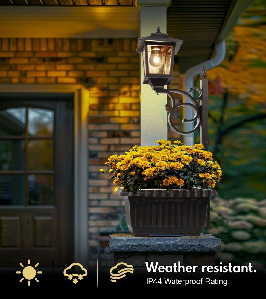 Pasamic Solar Lamp Post Light Outdoor Waterproof