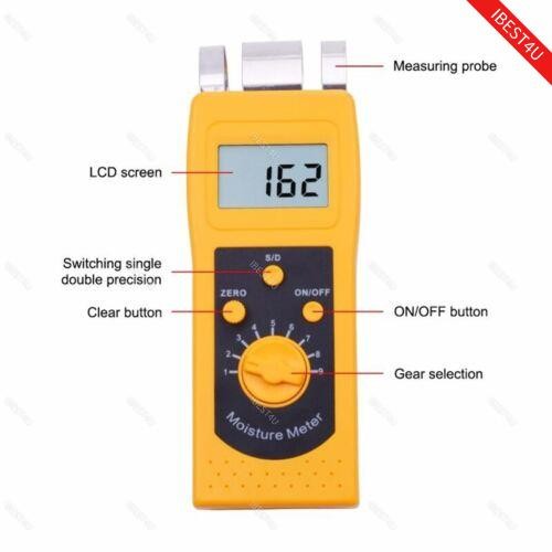 Textile Moisture Meter Tester for Cotton Clothes Yarn Wool Material Analyzer