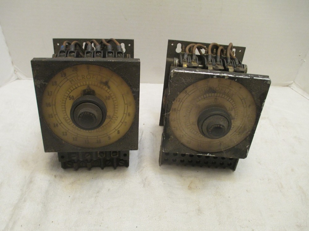 Lot of Two (2) MicroFlex Eagle Signal Timer Model 2 Vintage (untested)