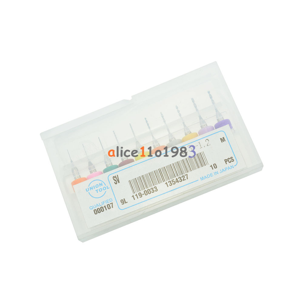 10Pcs PCB Print Circuit Board Carbide Micro Drill Bits Tool 0.3mm to 1.2 mm