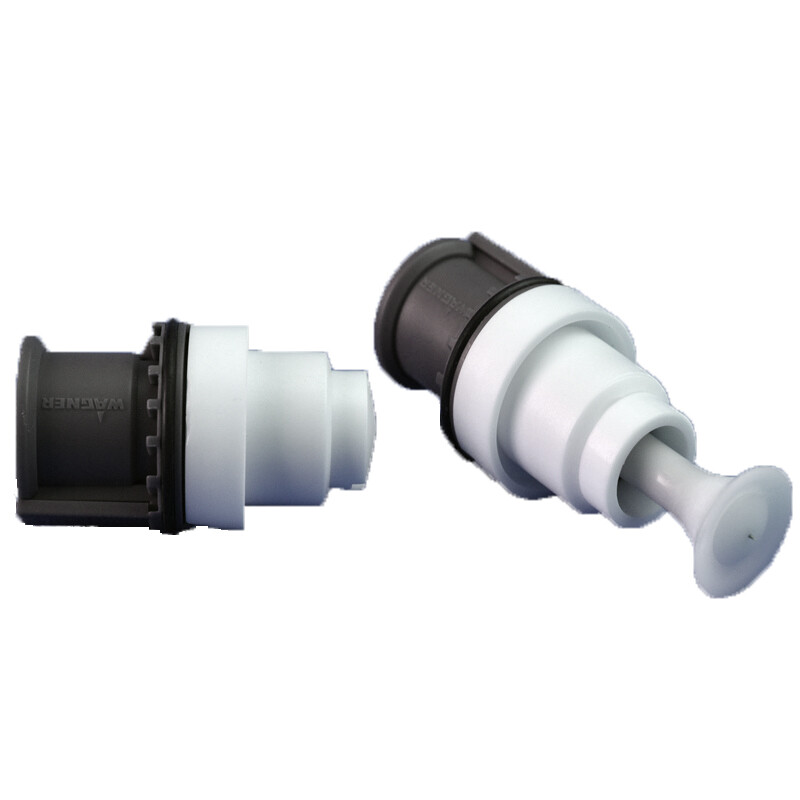 2 Pcs Electrostatic Powder Coating Flat and Round Nozzle for Wagner C4 Spray Gun