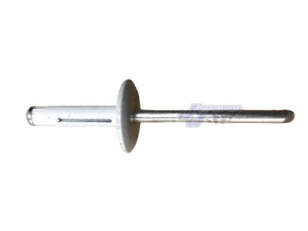 Large Head White Exploding Rivets Pop Rivet 25 ct. Tri-Fold Racing Fasteners