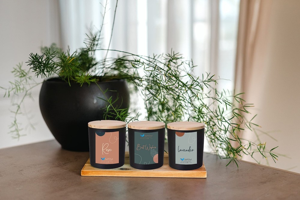 SoftOwl Premium Soy Candle Extra Large, Black Edition Making Kit