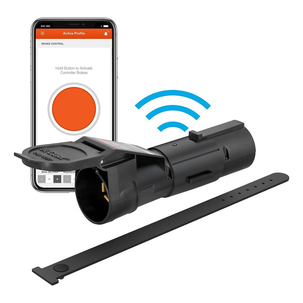 CURT 51180 Echo Mobile Electric Trailer Brake Controller with Bluetooth-Enabled