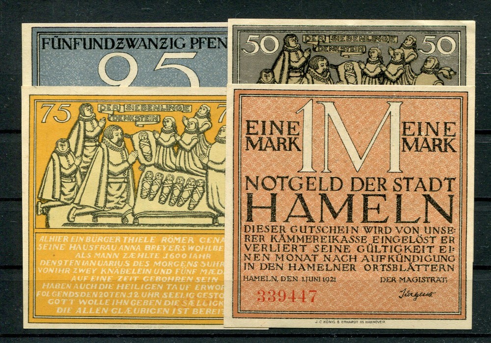 Hameln 4 Bills Emergency Money 2/15018