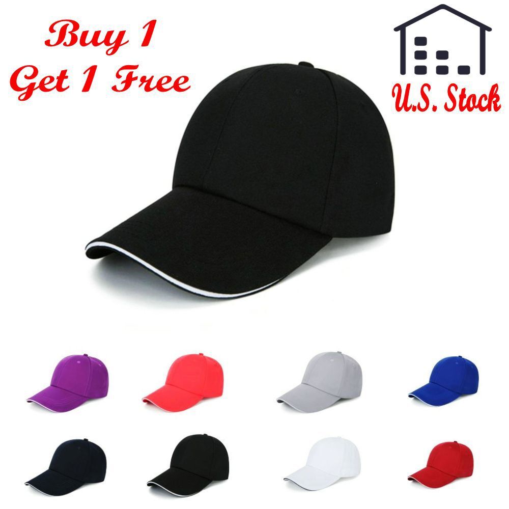 Cotton Baseball Cap Ball Dad Hat Adjustable Plain Solid Washed For Men Women Hat