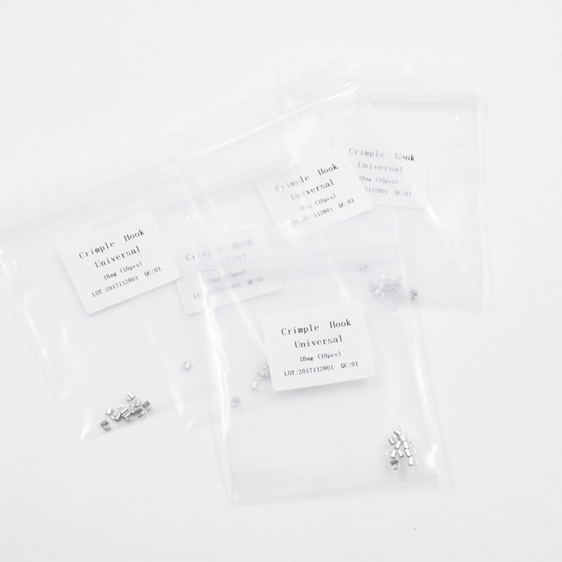 10Pcs Dental Orthodontic Stainless Steel Crimpable Hook Sliding Split Stops Type