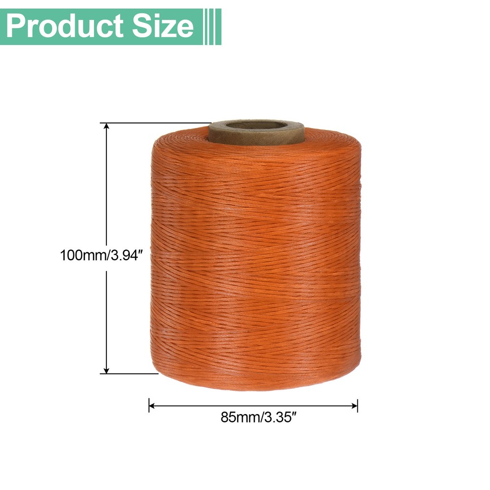 150D Waxed Thread 1061 Yards Polyester Leather Sewing Waxed String Orange