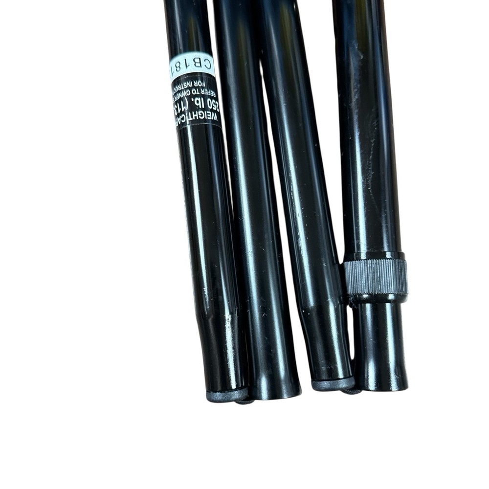 Adjustable Height Folding Cane w/ Self-Locking Mechanism