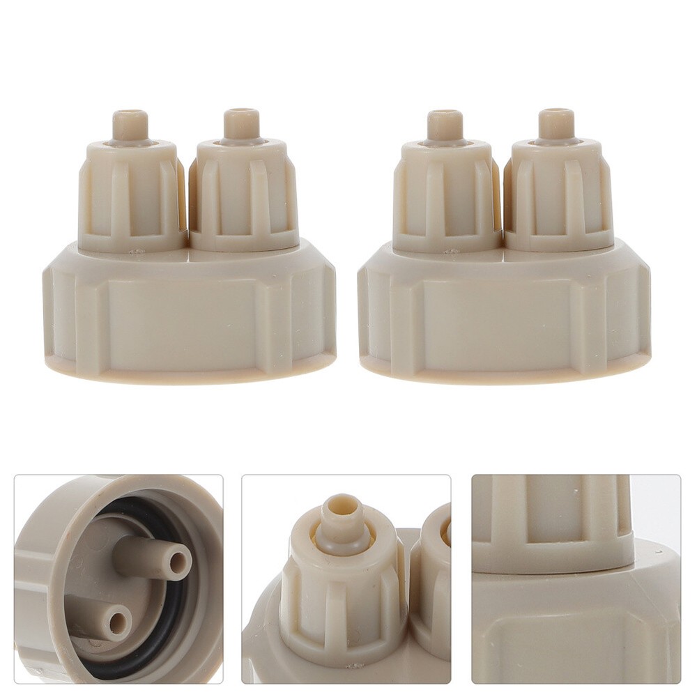6PCS Carbon Dioxide Reactor Diffuser Caps Aquarium Plants System Accessories