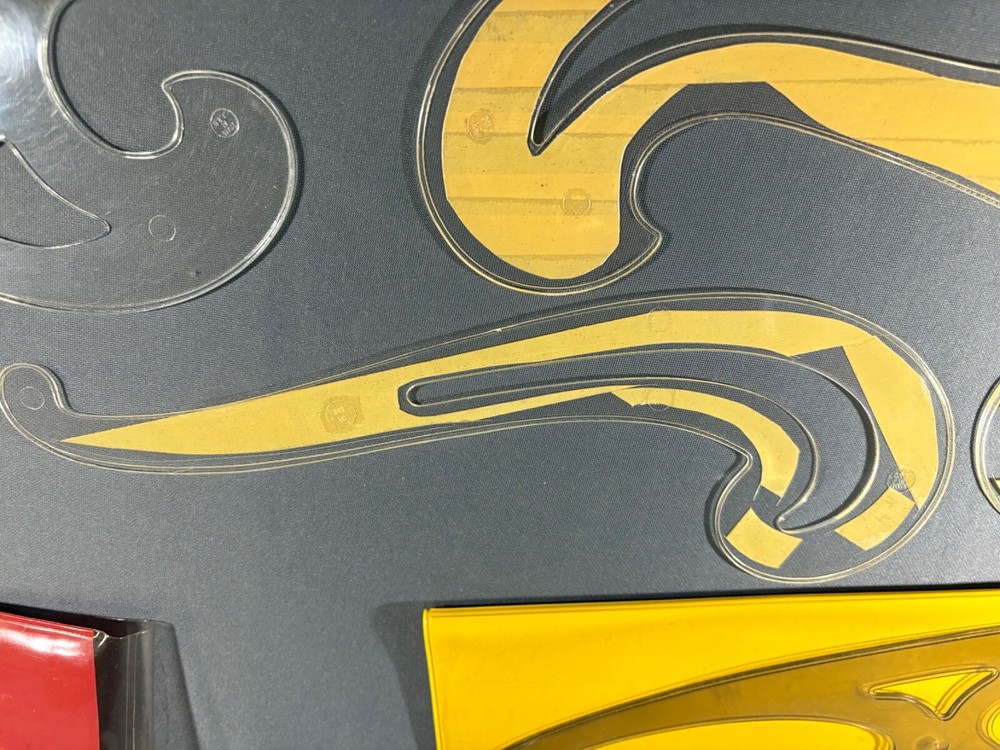 Lot Engineering Drafting Staedtler Curve Set As Found