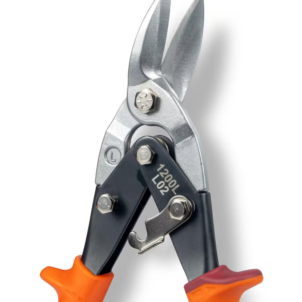 Left-Cut Aviation Snips with Wire Cutter