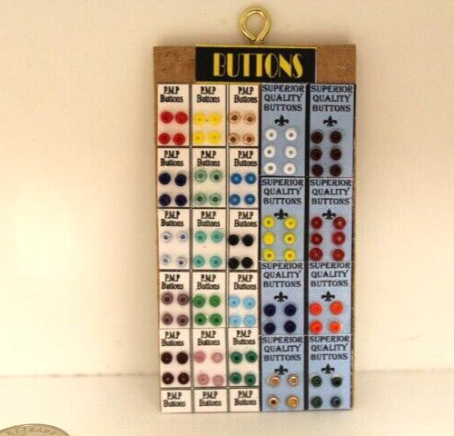 DOLLS HOUSE (  Haberdashery Button Board