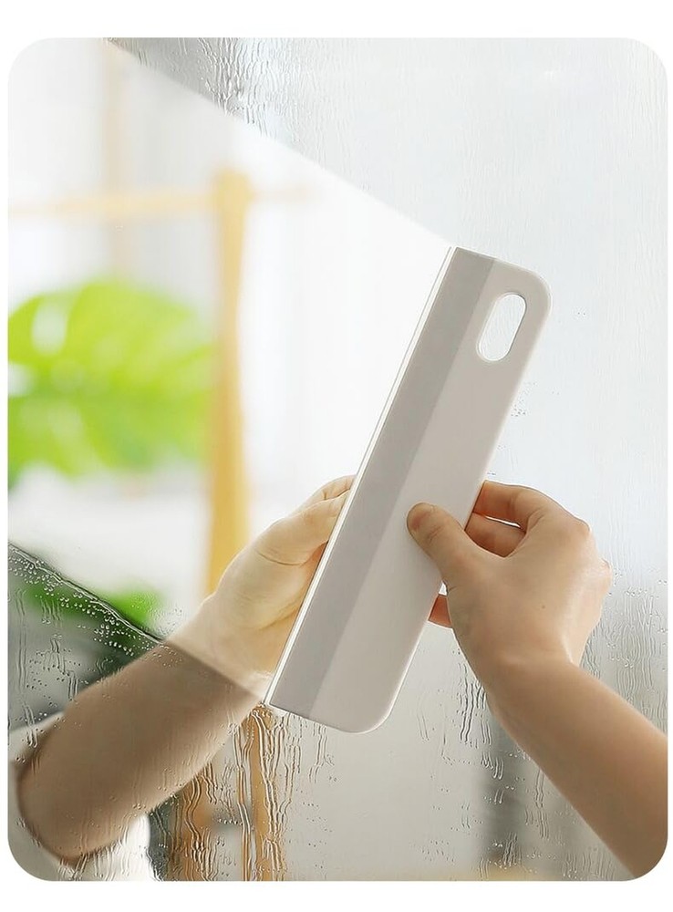 Mini Soft Rubber Window Squeegee Window Scrubber Scraper Glass Cleaning Squee...