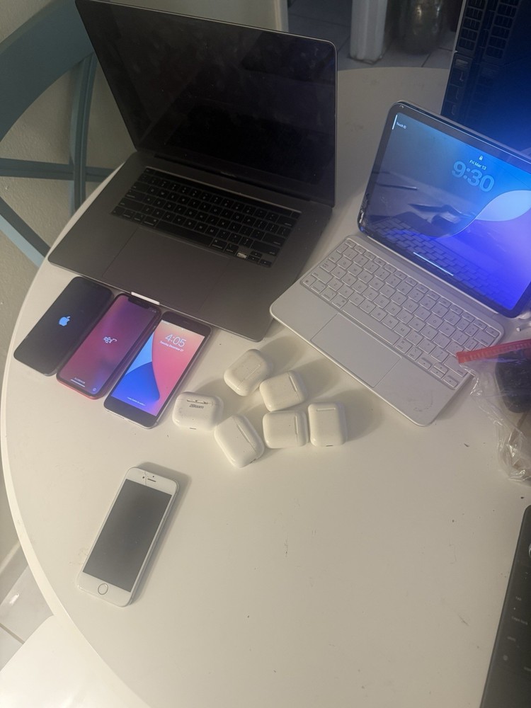Apple Electronics Lot + PS4 + 6 AirPods + MacBook