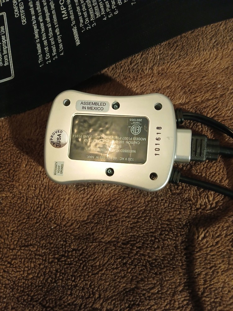 Thermal Guardian Quantum Solid State Hardside Waterbed Heater P1008 Control