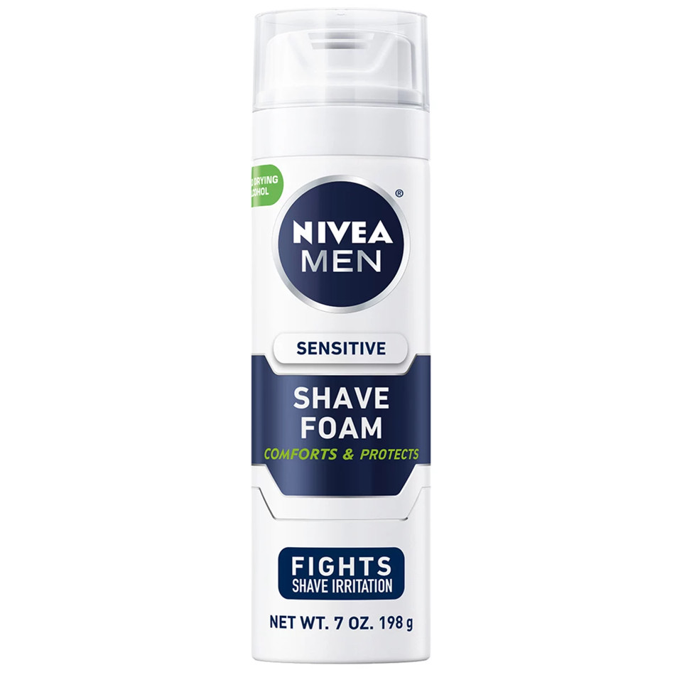 Nivea Men Sensitive Shave Foam, 7 oz (6 Pack)