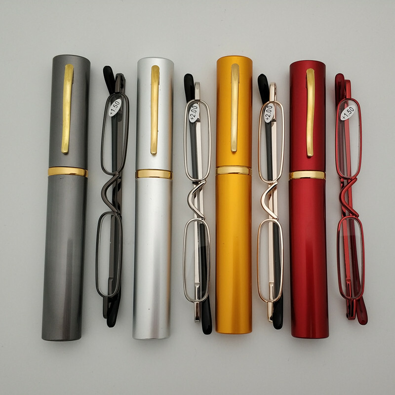 Mini Metal Reading Glasses Reader Spectacles Small Eyeglass +1.5 1.75 2.0 2.5 3