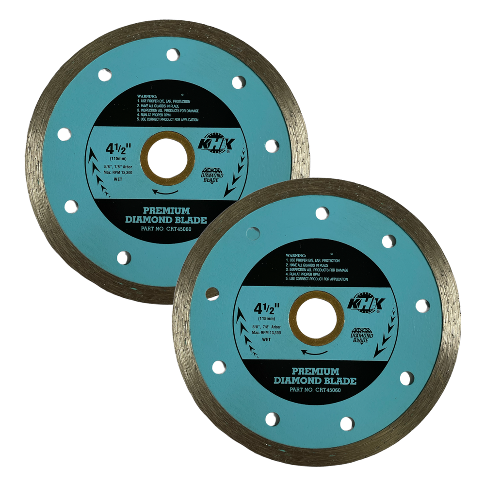 3Pack 4'' Wet Continuous Diamond Tile Saw Blade Cut Ceramic Porcelain Stone Tile
