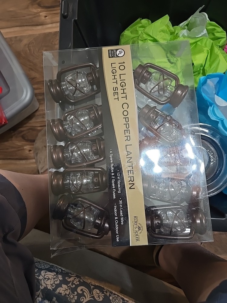 10 Light Copper Lantern Light Set  Kurt Adler