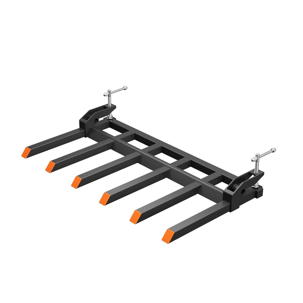 4000 LBS Loading Weight Pallet Forks for Loader, Tractor Buckets, Skidsteer