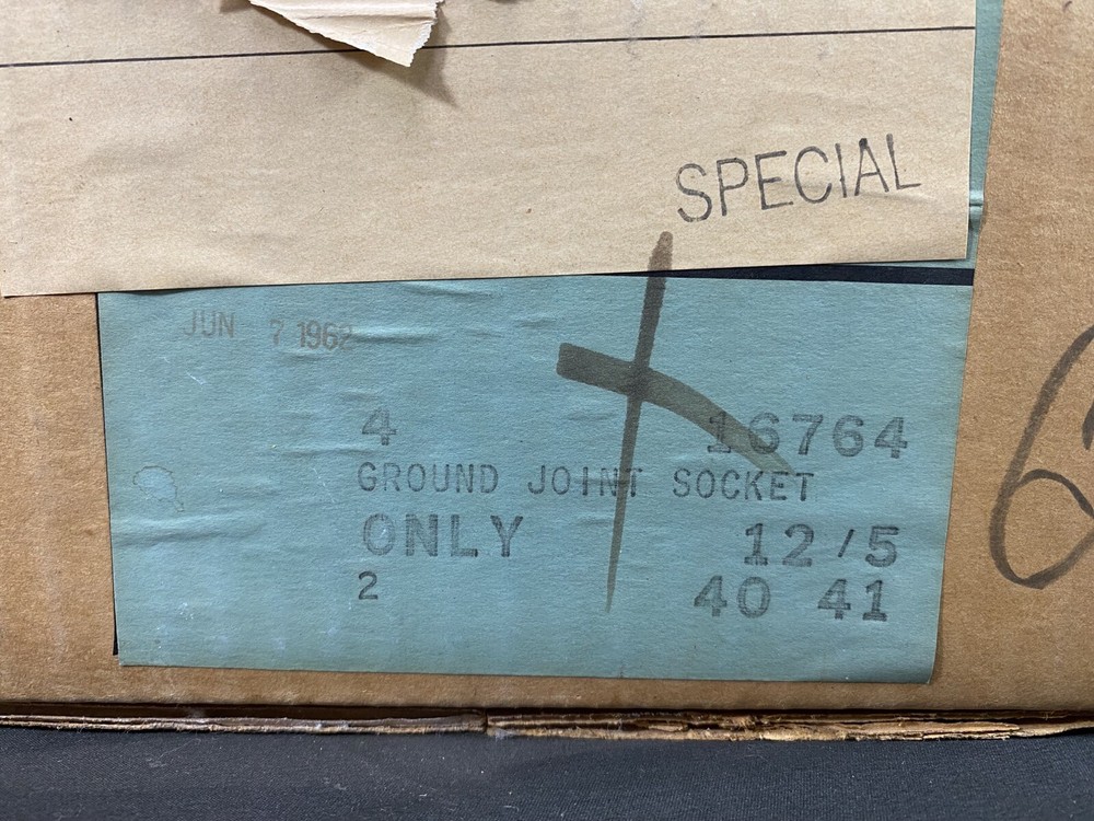 VYCOR 12/5 Ground Joint Corning Laboratory Glassware #16764 Socket Only (4/box)