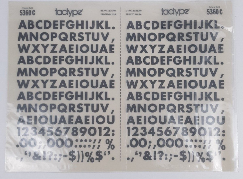 TACTYPE 5360C double Sheet Dry Transfer