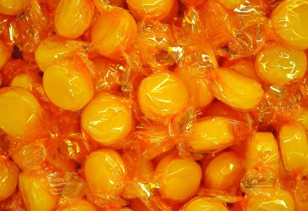 Bayside Candy Butterscotch Hard Candy - Individually Wrapped Candy - Yellow