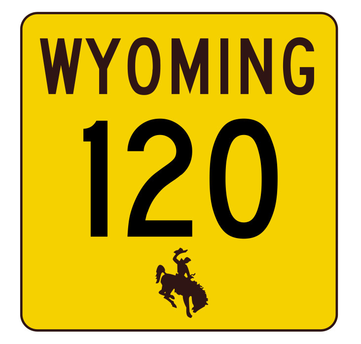 Wyoming Highway 120 Sticker Decal