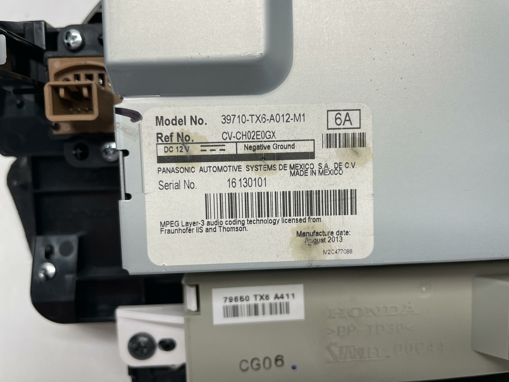 2013-2018 ACURA ILX INFO SCREEN CLIMATE DISPLAY LCD OEM