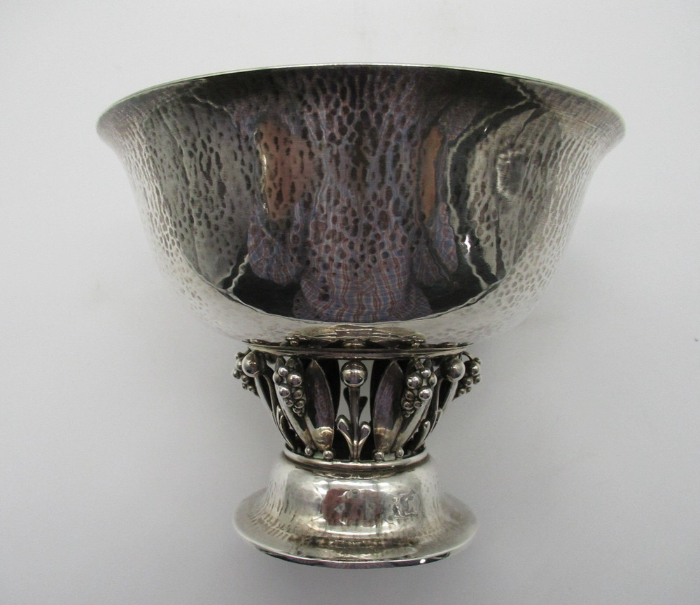 Georg Jensen Denmark 197B Crown Mark c1930 Sterling Silver Footed Bowl