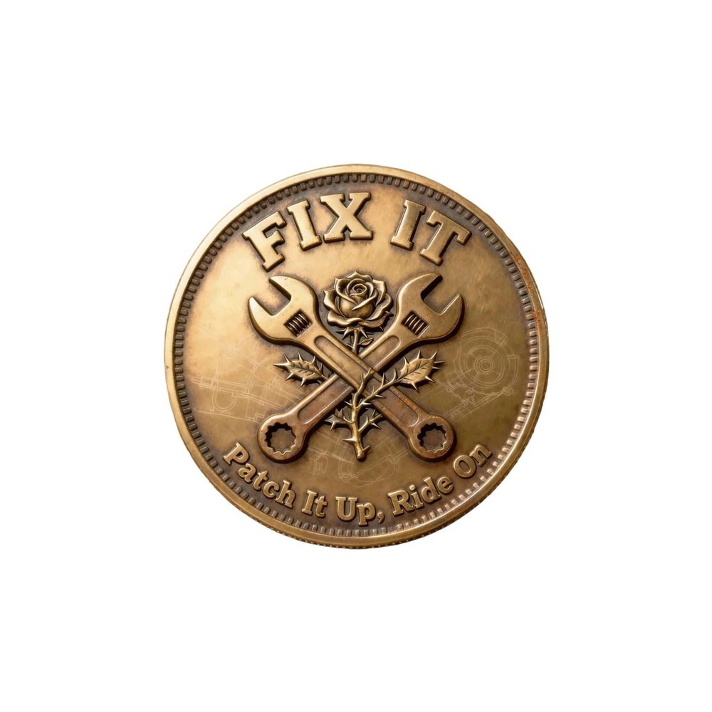 F**K IT Fall Throttle. No Regrets Commemorative Coin